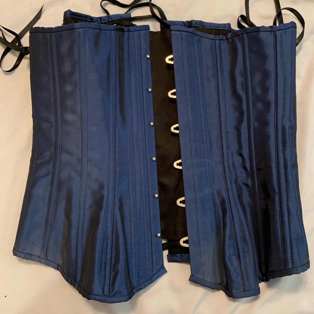 COPY - Blue steel boned corset